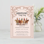ホースレースダービーパーティの招待状 招待状 (スタンド正面)