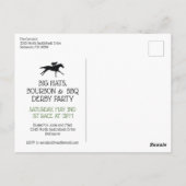 ホースレースブラックアイドスーザン花 ポストカード (裏面)