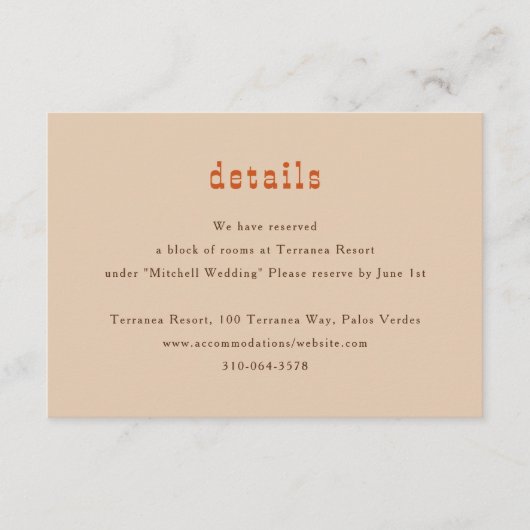 ホースレールフェンスオークウマ結婚ーズ エンクロージャーカード (正面)