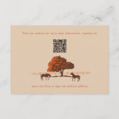 ホースレールフェンスオークウマ結婚ーズ エンクロージャーカード (裏面)