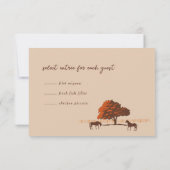 ホースレールフェンスオークウマ結婚ーズ 出欠カード (裏面)