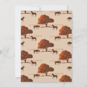 ホースレールフェンスオークウマ結婚ーズ 招待状 (裏面)