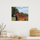 ホースロイヤルプリント-24x20 – 小さクリックい方向け ポスター (キッチン)