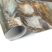 ホースワイルドマスタングカントリーウエスタンカウボーイ ラッピングペーパー (ロールコーナー)