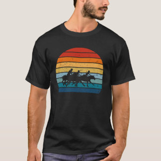 ホースヴィンテージレトロサンセットポロプレーヤー Tシャツ
