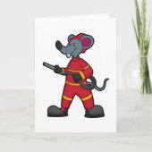 ホース付き消防士としてマウス カード (正面)