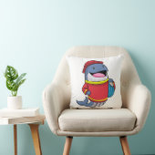 ホース付き消防士として鯨 クッション (椅子)