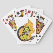 ホース付き消防士トランプ トランプ (裏面)