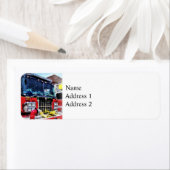 ホース付き消防車の前部 ラベル (インサイチュ)