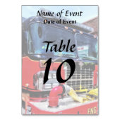 ホース付き消防車の前面 テーブルナンバー (裏面)