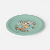 ホース初めてのクリスマス馬好き ペーパープレート (アングル)