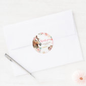 ホース女性のカーボーイバースデーパーティー ラウンドシール (封筒)