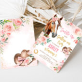 ホース女性のカーボーイバースデーパーティー 招待状