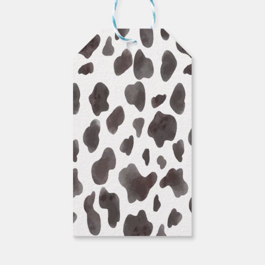 ホース女性のカーボーイ誕生日パーティーサンキューユユーラベル ギフトタグ (裏面)