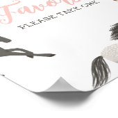 ホース女性のカーボーイ馬術誕生日ウィズサイン ポスター (角)