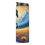 ホース威厳のあるメドウマウンテンファンタジー タンブラー (回転右)