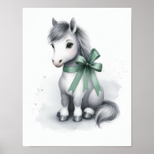 ホース子供部屋ウォールアート