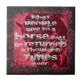 ホース引用文II – フォトタイル タイル (正面)