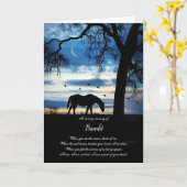 ホース悔やみや弔慰ビューティフル名前をカスタムするスピリチュアル カード (黄色い花)