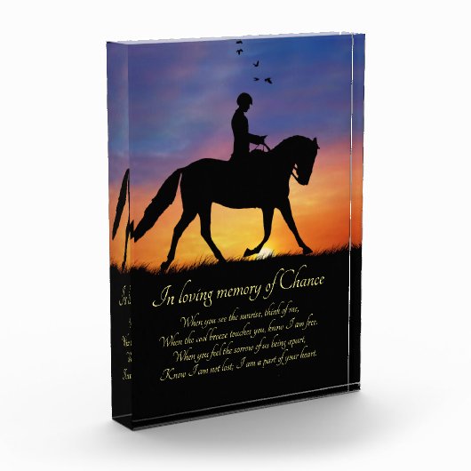 ホース悔やみや弔慰メモリアルスピリチュアルドレスセージ フォトブロック (左)