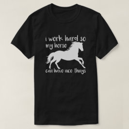 ホース感動的ワークIワーク懸命馬好き Tシャツ