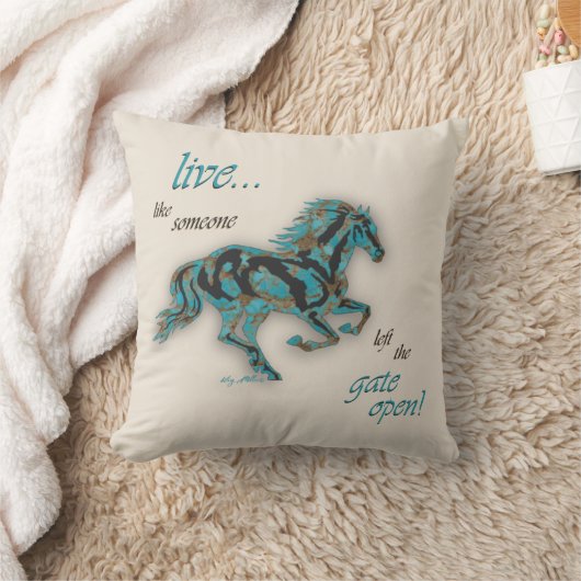 ホース感動的装飾用クッション クッション (ブランケット)