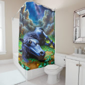 ホース昼寝 シャワーカーテン (インサイチュ)