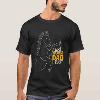 ホース最高のパパホースパパ Tシャツ