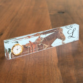 ホース机用ネームプレート デスクネームプレート (側面)