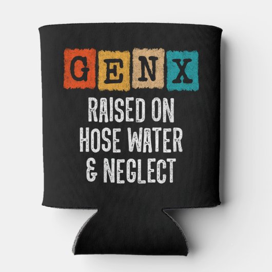 ホース水および無視で発生するX世代X世代 缶クーラー (裏面)