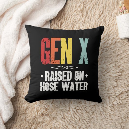 ホース水上に発生するGen X、Generation Xレトロ クッション (ブランケット)