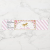 ホース水瓶のシールのラベル誕生日の好意 ペットボトルラベル (シングルラベル)