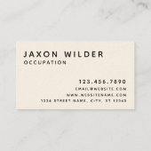 ホース白黒スモーククラミニマルウ 名刺 (裏面)