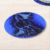 ホース紙コースターランニングズインブルームーンライト ラウンドペーパーコースター (アングル)