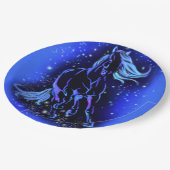 ホース紙プレートランニングズインブルームーンライトナイト ペーパープレート (アングル)