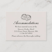 ホース素朴ウェスタン結婚ズアコモデーション エンクロージャーカード (正面)