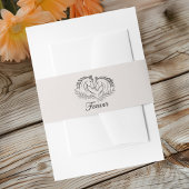 ホース素朴エレガントカントリー結婚ウェスタン 招待状ベリーバンド