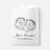 ホース素朴カントリーウェスタンたった今結婚しました結婚ズ フェイバーバッグ (正面)