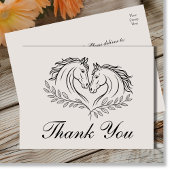 ホース素朴カントリー結婚ウェスタン ポストカード