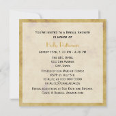 ホース素朴シューズ動揺してBG SQブライダルシャワー 招待状 (裏面)