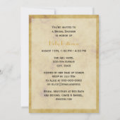 ホース素朴シューズ動揺してBG Vブライダルシャワー 招待状 (裏面)