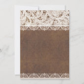 ホース素朴シューズ&レースカントリーブライダルシャワー 招待状 (裏面)