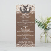 ホース素朴シューズ&レースカントリー西メニューカード メニュー (スタンド正面)