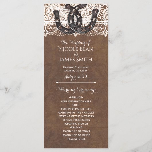 ホース素朴シューズ&レースカントリー西部プログラム プログラム (正面)