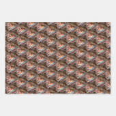 ホース素朴バーンアメリカ国旗 ラッピングペーパーシート (正面2)