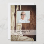 ホース素朴ビットサテンウェスタンお祝いオブ・ライフ 招待状 (正面)