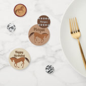 ホース素朴レザーフェイク子供の誕生日デコール コンフェッティ (グループ)