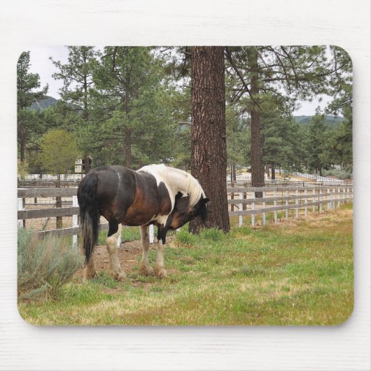 ホース絵を描マウスパッド マウスパッド (正面)