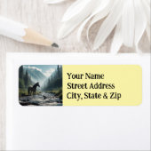 ホース自然差出人住所ラベル ラベル (インサイチュ)