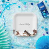 ホース誕生日カスタム ペーパープレート (パーティー)